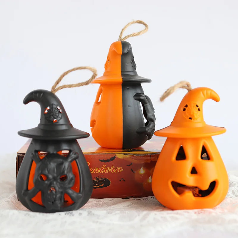 led pumpkin ghost candle-light halloween decoration-limlight decor 