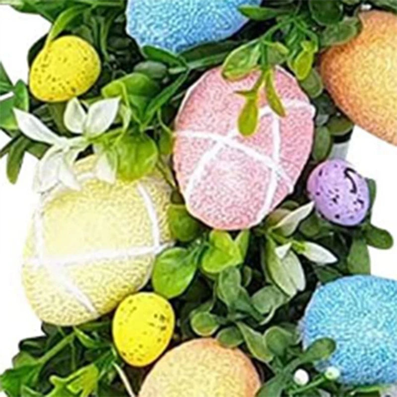 Easter Decorations Bunny Easter Egg Wreath Hanging Ornament Spring Wreaths For Garlands Fireplace Home Decor