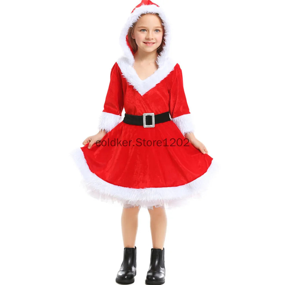 kid girls christmas halloween carnival dress-limlight decor 