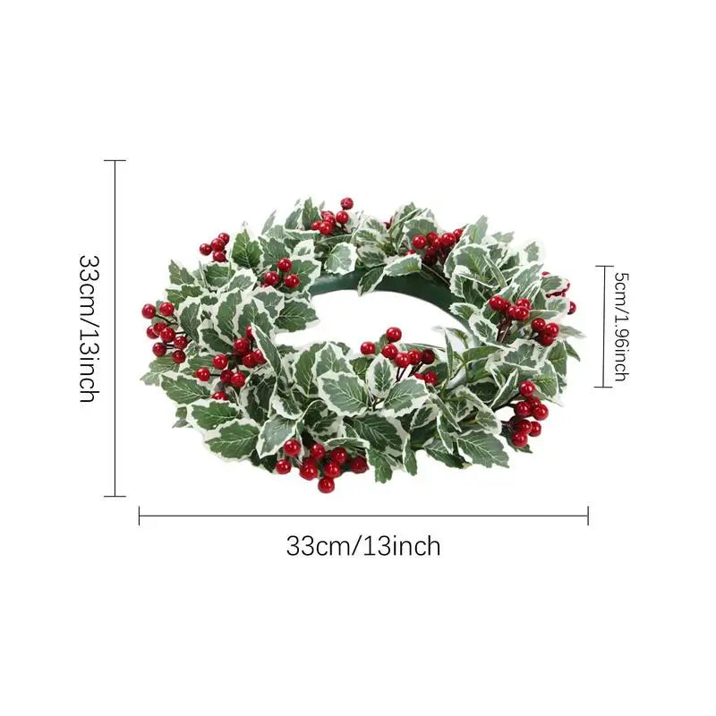 Artificial Christmas Wreath Christmas Artificial Garland For Door Reusable Christmas Artificial Hang Wreath Decorations For Door