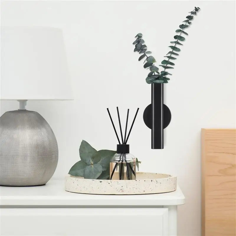 Wall Mount Flower Vase Tube Decorative Vases Modern Nordic Style Plants Holder Rack Wall Hanging Wedding Ornaments For Home Room