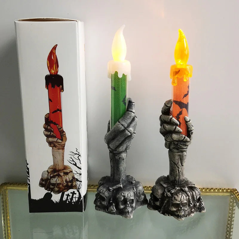 halloween led candle horror skeleton-limlight decor 