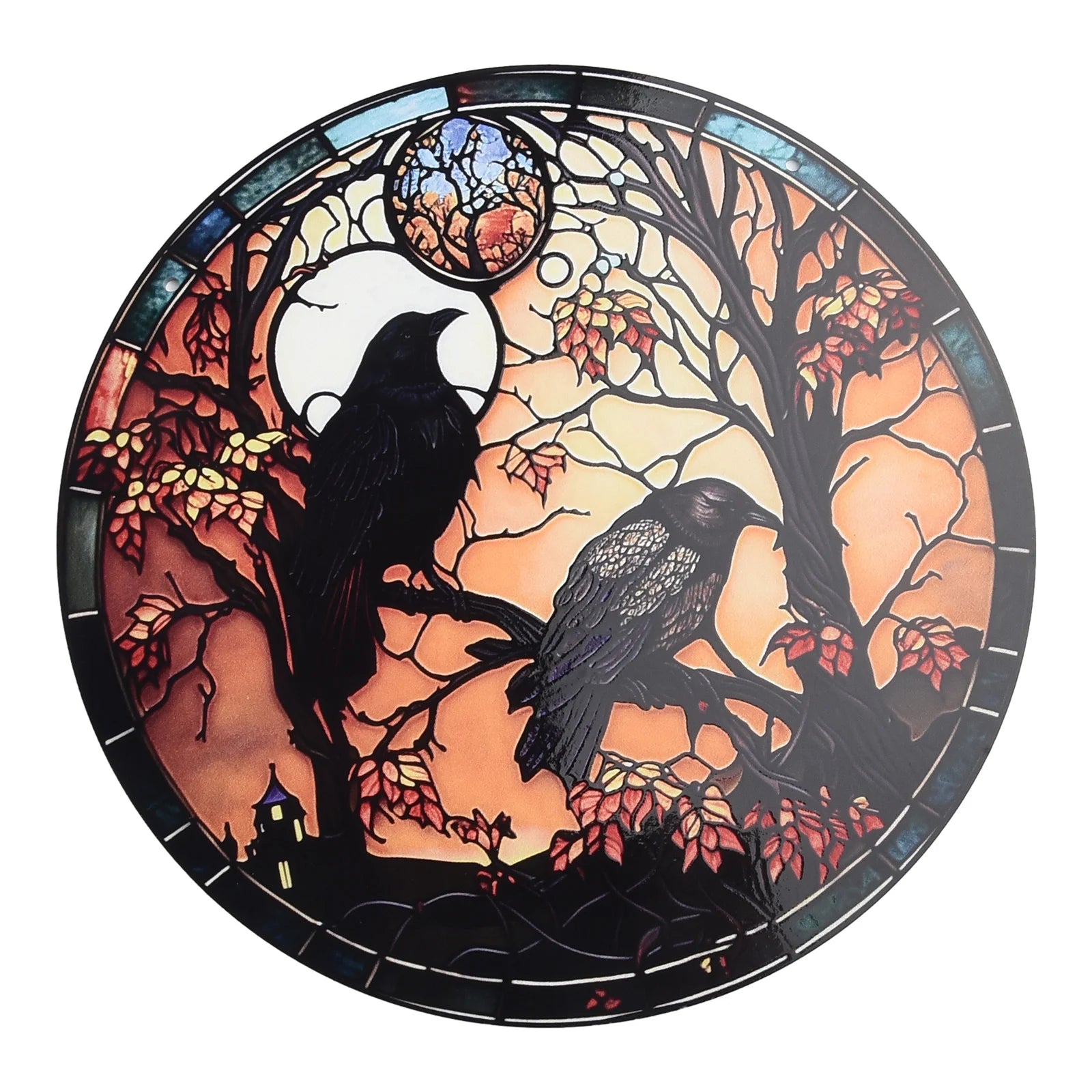 Window Hanging Whimsical Halloween Party Decor Stained Glass For Window Hanging Enchanting Aura Immerse Yourself in Beauty