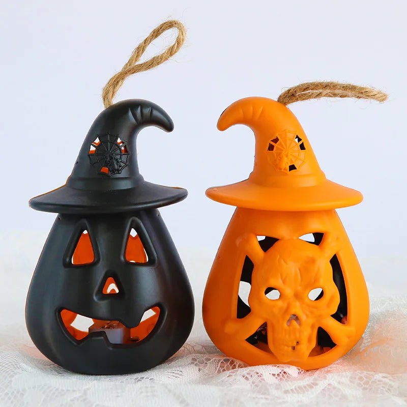 led pumpkin ghost candle-light halloween decoration-limlight decor 