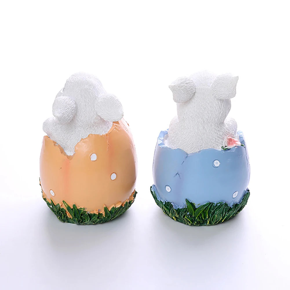 Easter Rabbit Statues Decorative  Gnomes Figurines Spring Summer Table Decor Animal Outdoor Figurine Gifts For Mom Women