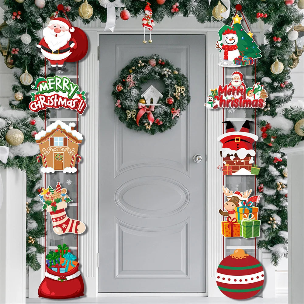 Branch Door Curtain Durable Easy To Hang High Quality Material Decorate For Christmas Vibrant And Eye-catching Design Festive