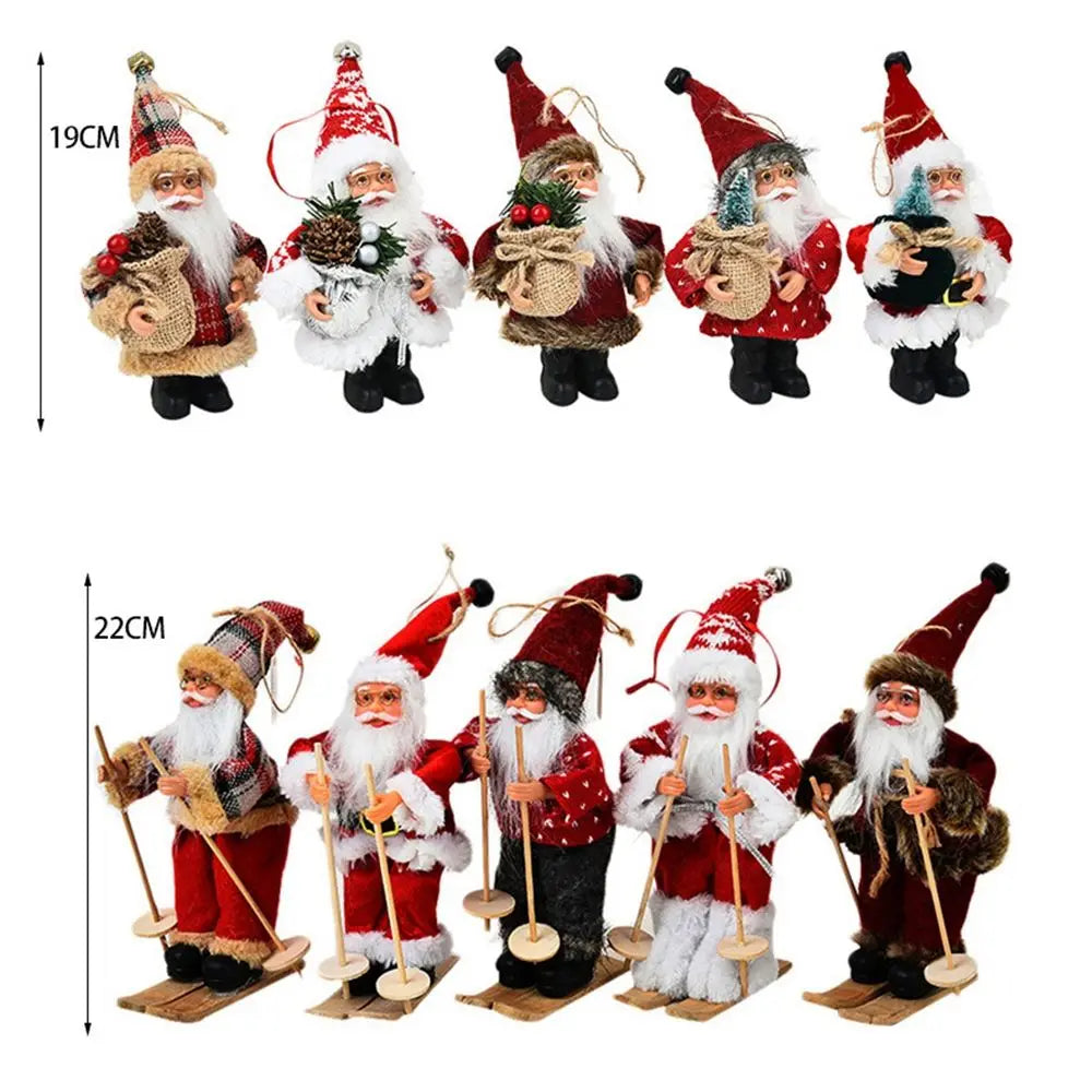 Table Decor Kids Gift Figurine Xmas Tree Drop Ornaments Hanging Pendants Christmas Decorations Santa Claus Doll Santa Figure