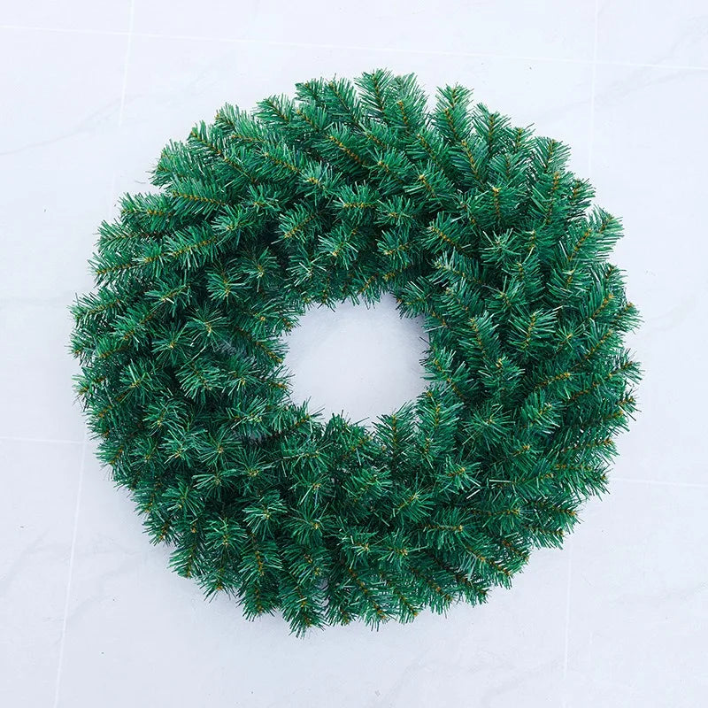 Christmas Decor Wreath Door Hang Simulation Plant Wreath Rrop Christmas New Year Holiday Party Home Decoration