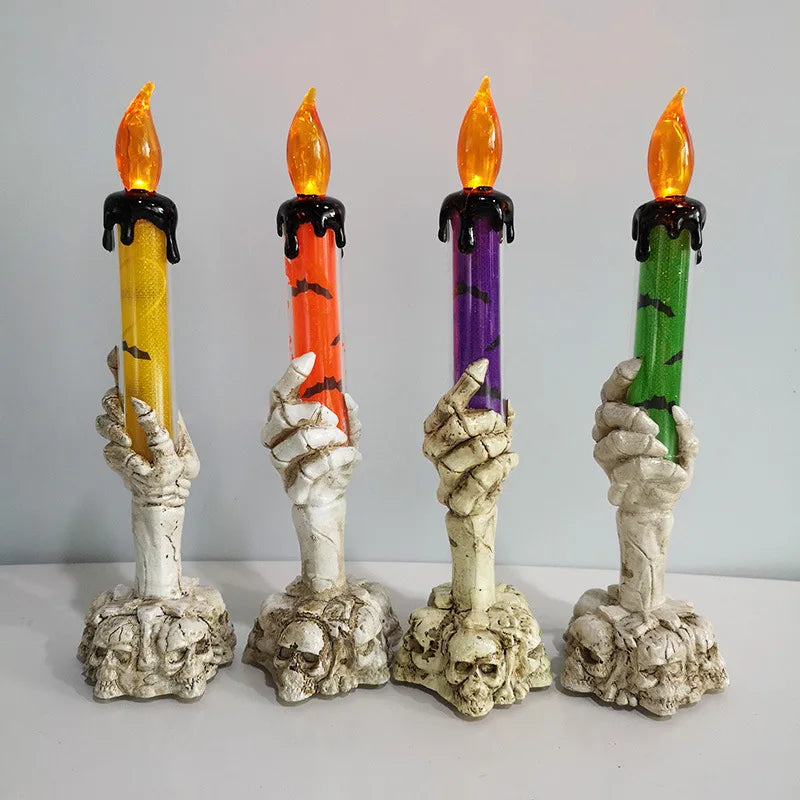 halloween led candle horror skeleton-limlight decor 