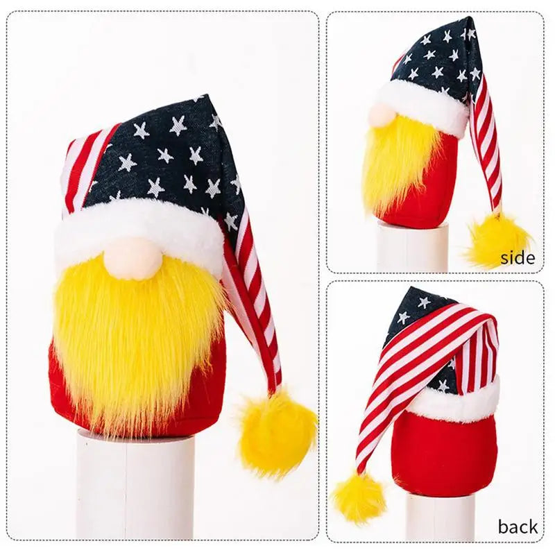 Patriotic Gnomes Faceless Doll Independence Day Gnomes American Patriotic Decorations Adorable Soft Patriotic Faceless Gnomes