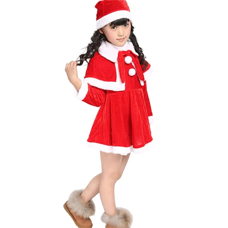 kids boys girls santa clauses costume-limlight decor