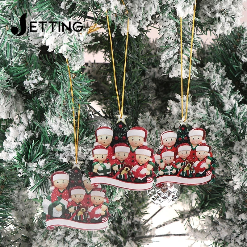 pendant diy personal family christmas tree-limlight decor 