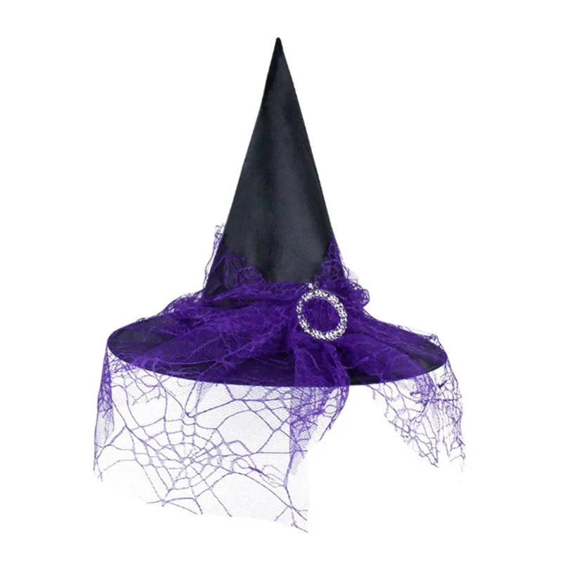  Halloween Party  Witch Veil Hat-Limlightdecor
