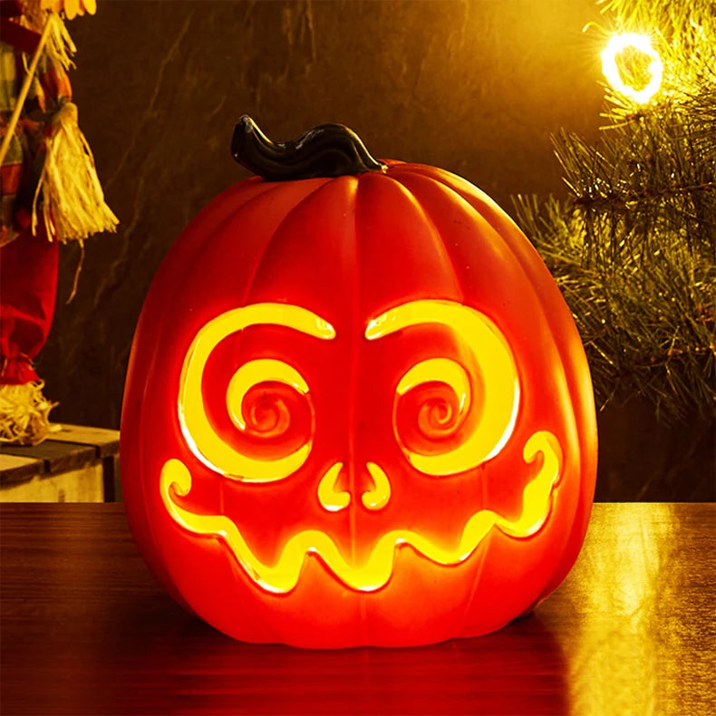 Halloween Decoration Props Pumpkin Lantern Cosplay Light Glow Supplies In The Dark Party Outdoor Decor Luminous Led Halloween