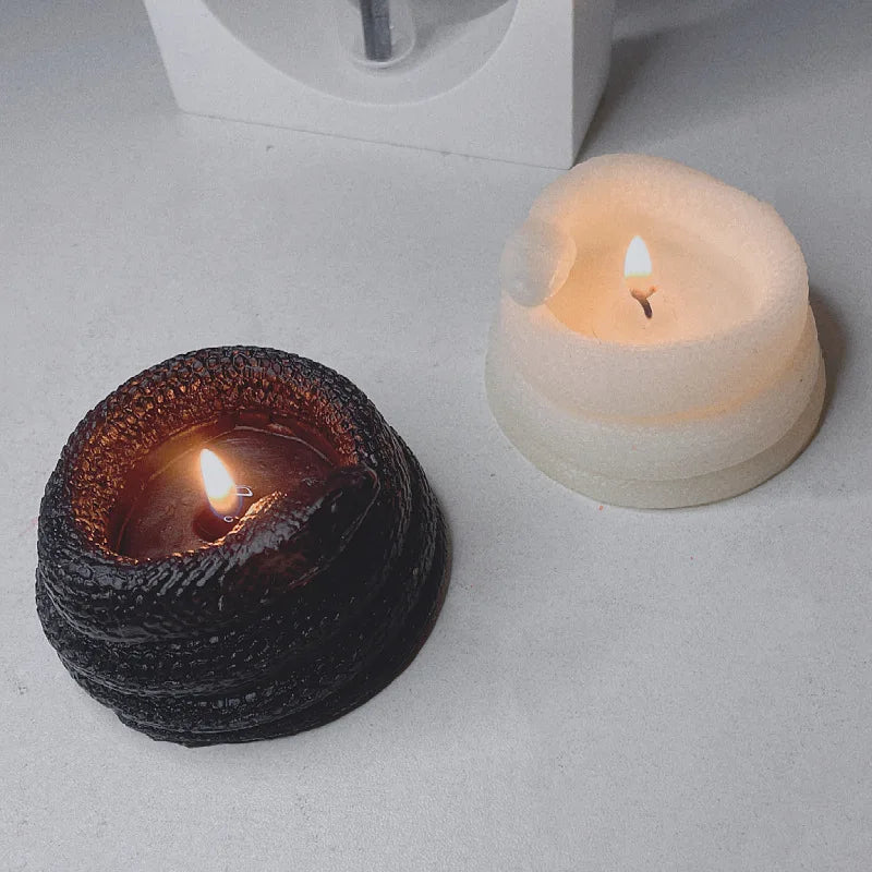 small plate snake candle halloween decoration-limlight decor 