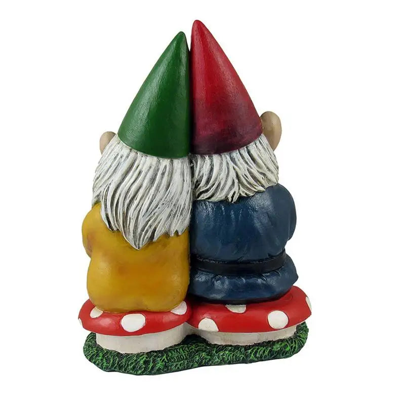 Gnomes Figurines Funny Resin Couple Tomte Garden Figurines For Desk Decorative Meaningful Figurine Ornaments For Husband