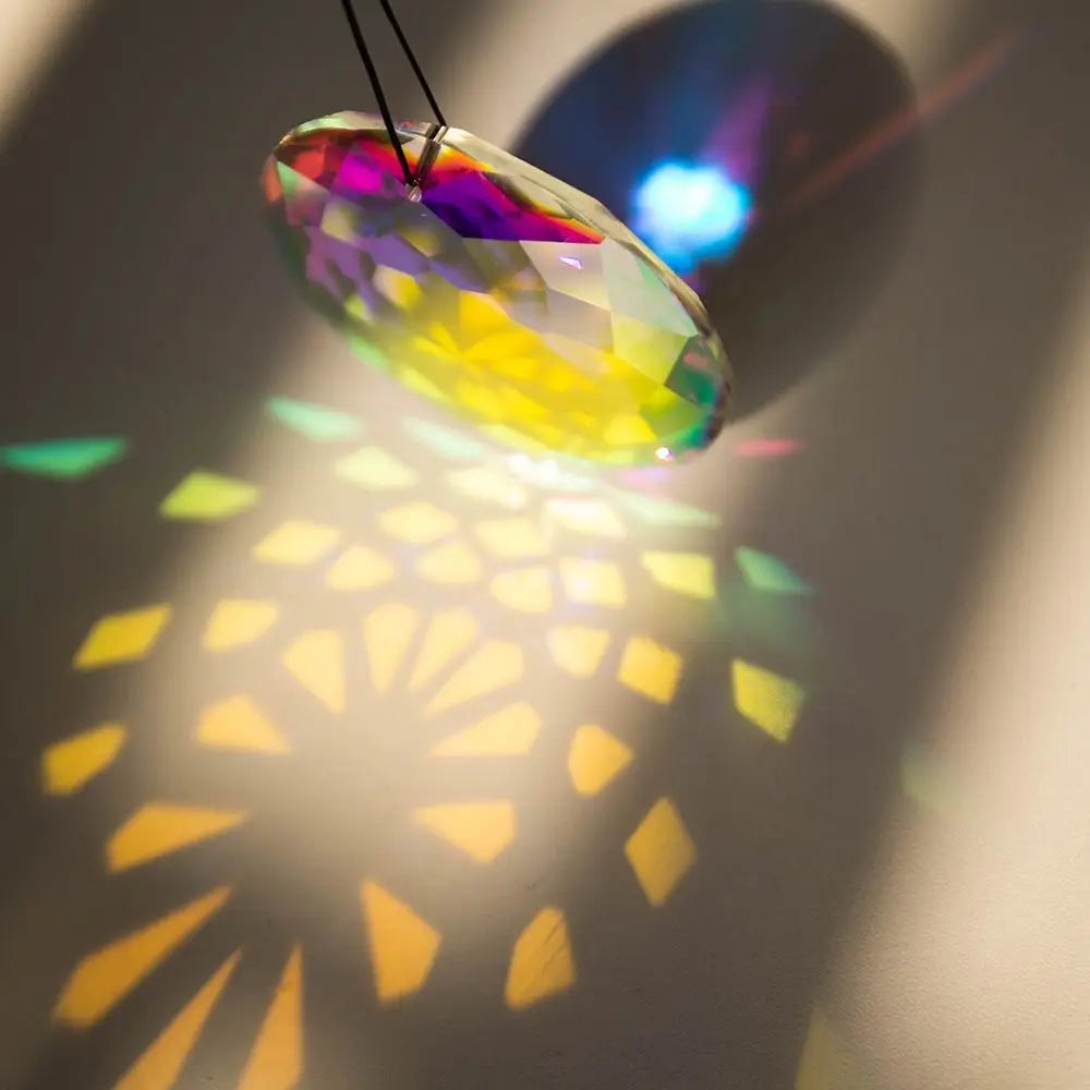 Lighting Suncatcher Prism Pendant Window Hangings Hanging Crystals Stained Glass Window Hanging Stained Window Multicolor