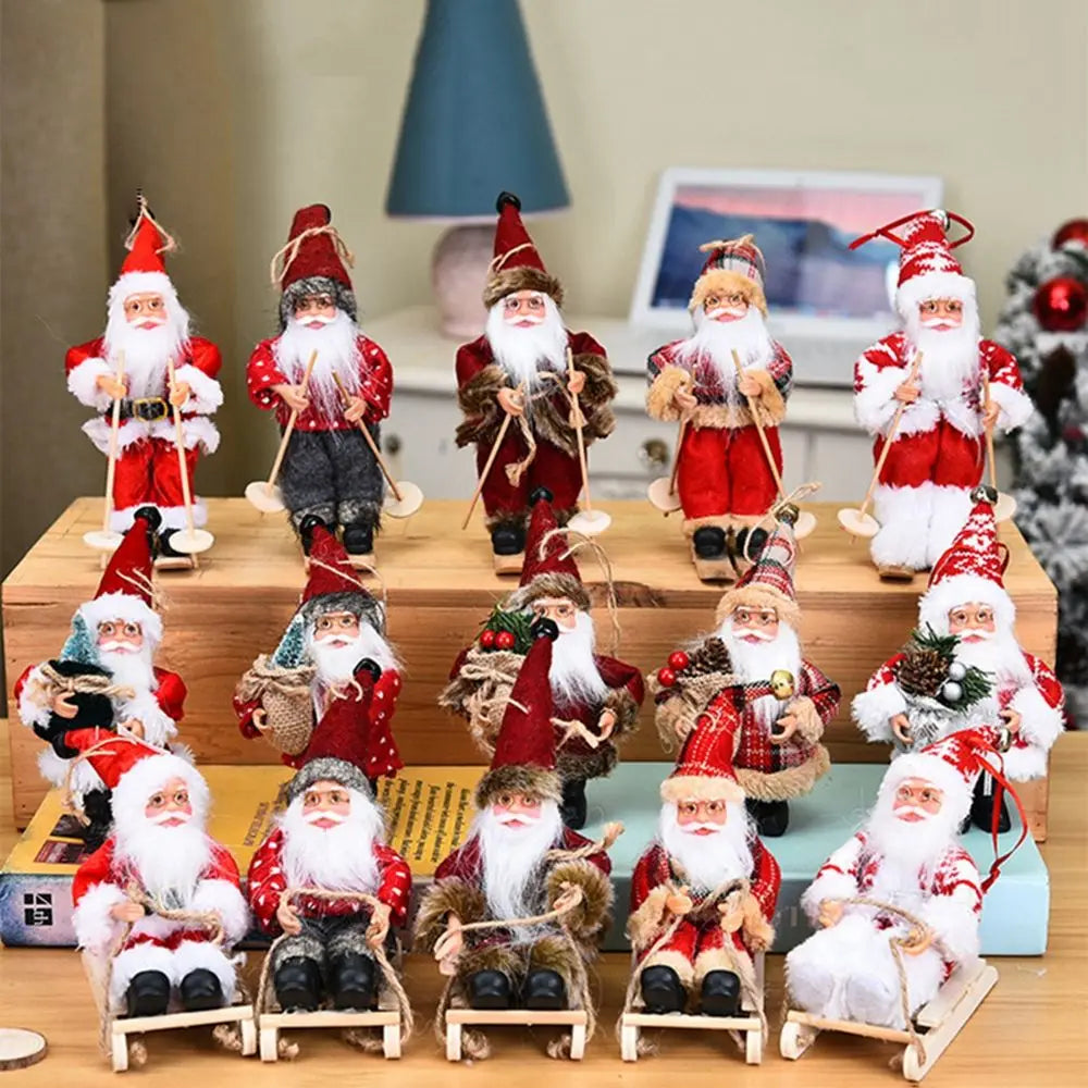 Table Decor Kids Gift Figurine Xmas Tree Drop Ornaments Hanging Pendants Christmas Decorations Santa Claus Doll Santa Figure