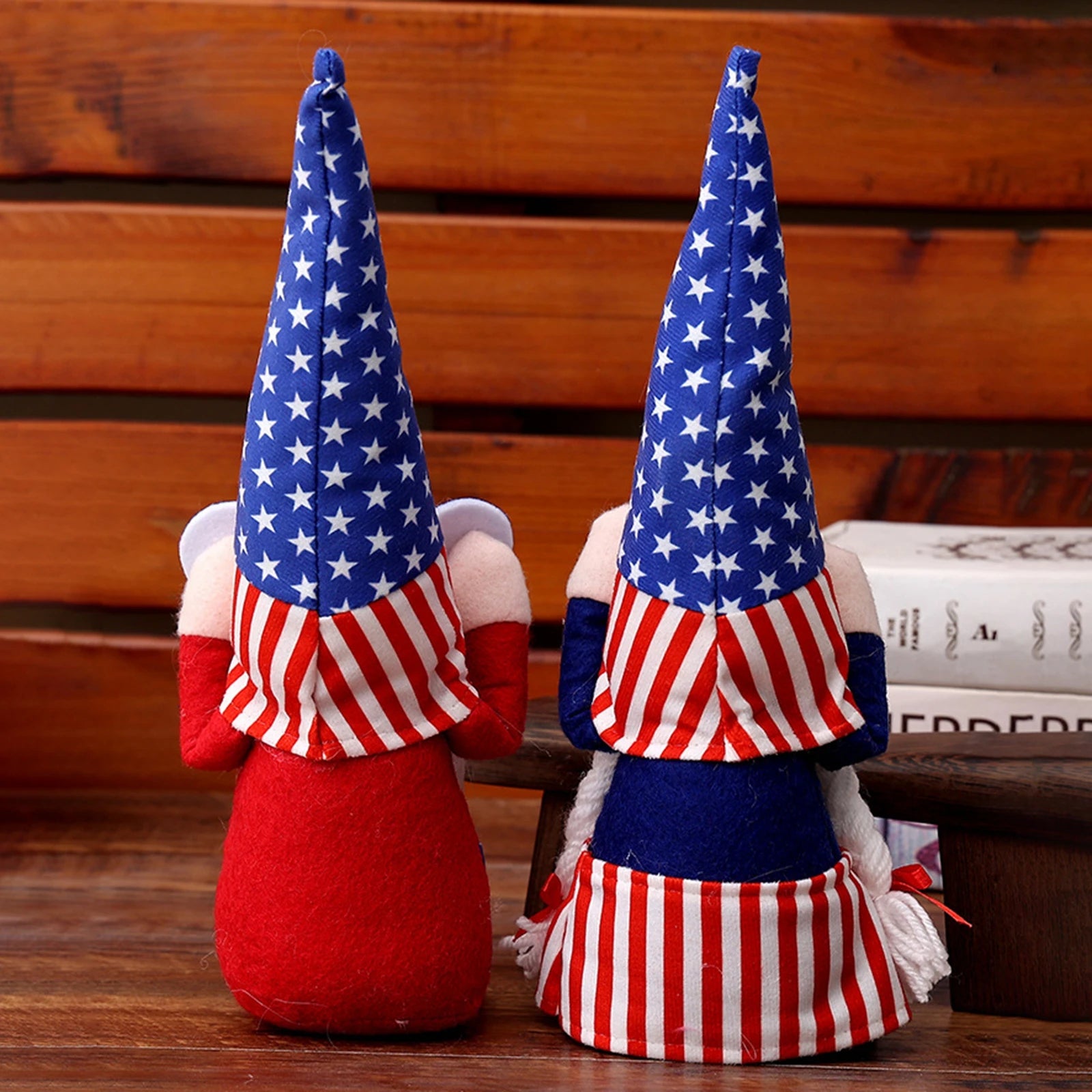 4th of July Gnome Decoration Cute Independence Day Mr & Mrs Swedish Tomte Gnome Ornaments Table Centerpieces