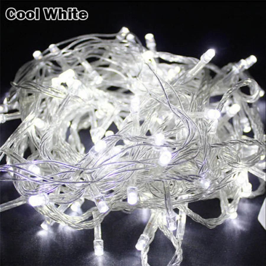 ECLH 10M 5M 100Led 40Led String Garland Christmas Tree Fairy Light Luce Waterproof Home Garden Party Outdoor Holiday Decoration