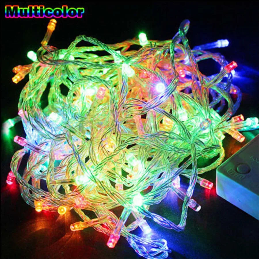 ECLH 10M 5M 100Led 40Led String Garland Christmas Tree Fairy Light Luce Waterproof Home Garden Party Outdoor Holiday Decoration