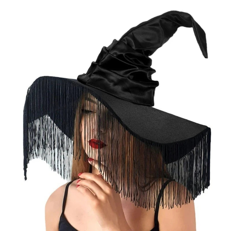 Vintage Black Halloween Witch 
Hat-Limlightdecor
