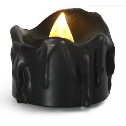 led electronic black candle lighting decoration halloweem-limlightdecor