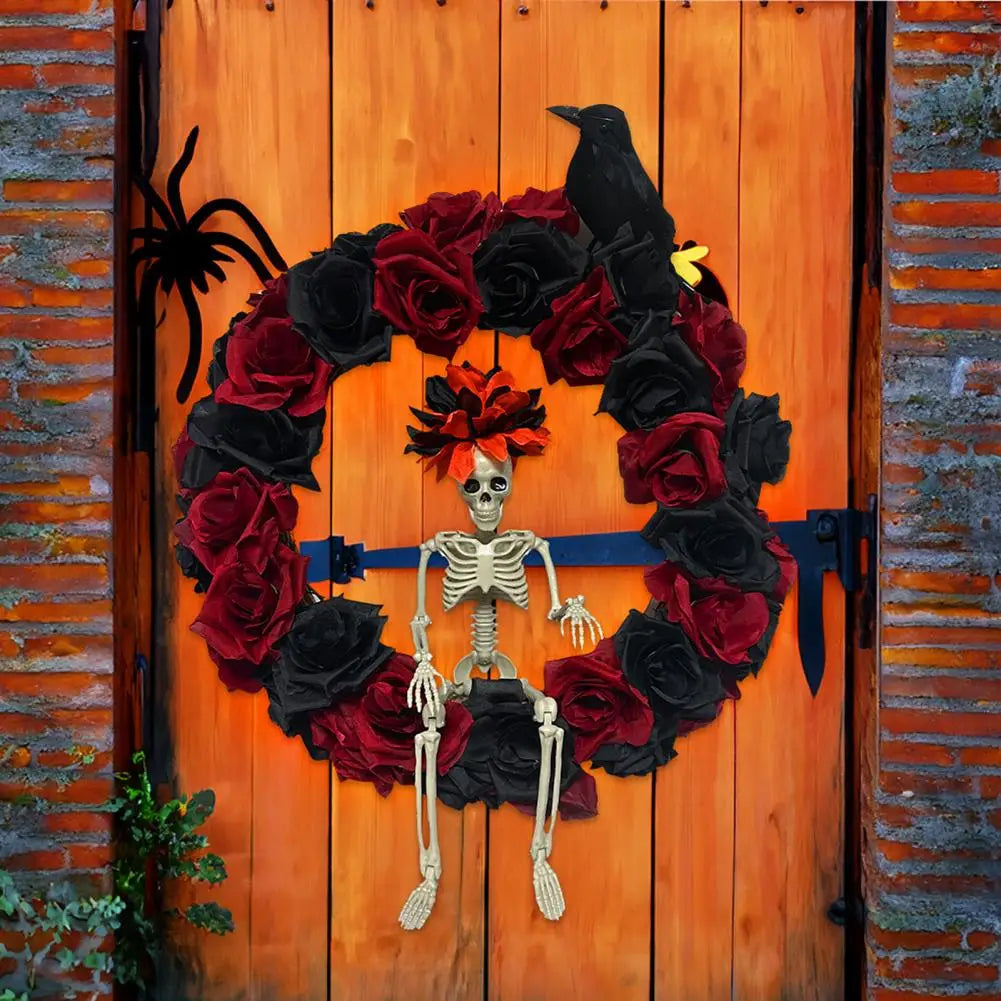 halloween door decoration spooky skull halloween party decor front- limlightdecor